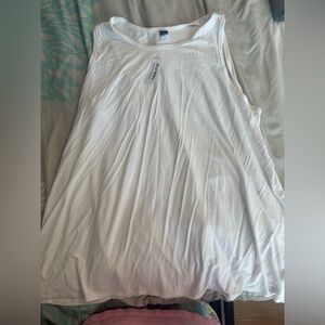 Old Navy White Sleeveless Swing Tank Top